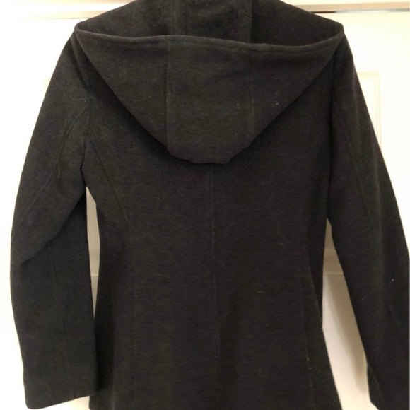 Gray Wool Pea Coat - Picture 2 of 3